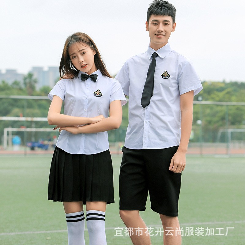 校服套装韩版中学生夏季女生毕业裙子韩国高中生学生装班服学院风