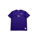 Nfl Purple Ravens Chest Logo Embroidered T-Shirt
