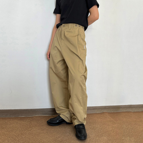 日系夏季薄款直筒休闲裤