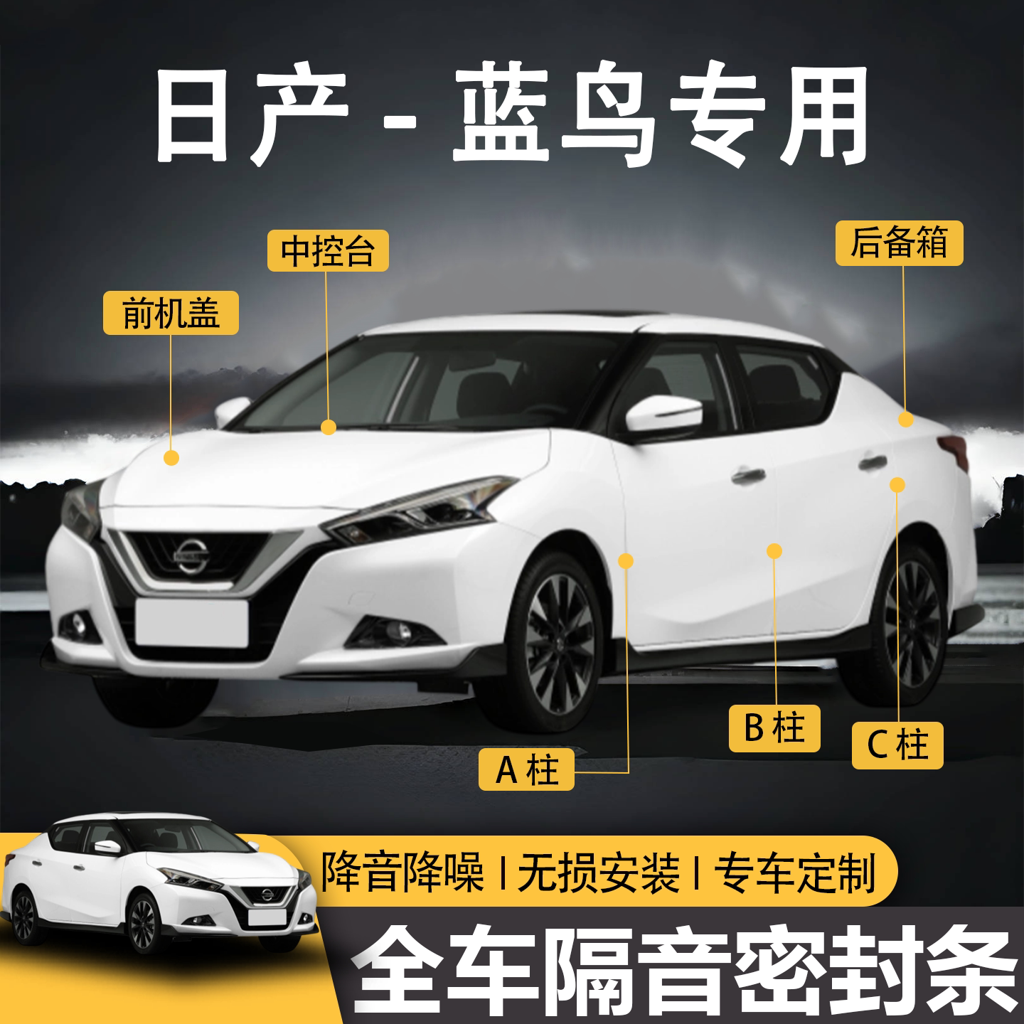 蓝鸟专用防水防尘全车隔音密封条