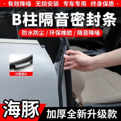 比亚迪B柱C柱隔音密封条中控防尘