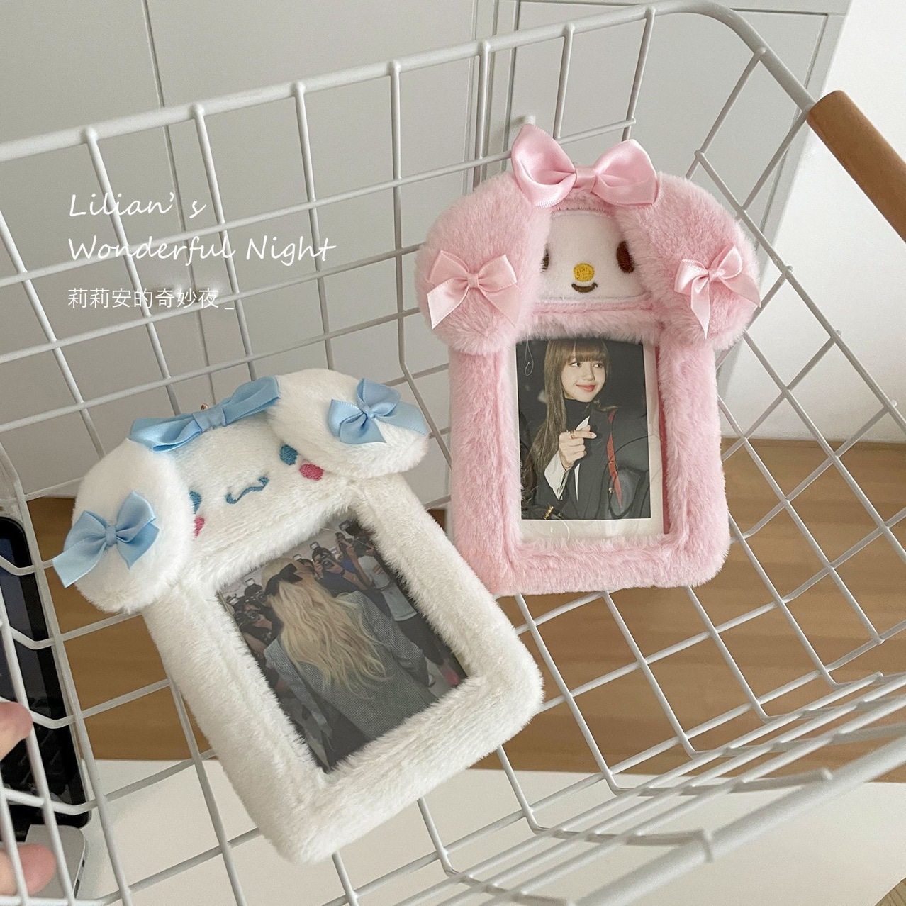 三岁猫三丽鸥毛绒卡套日系卡通学生校园卡防消磁饭卡公交通用卡包