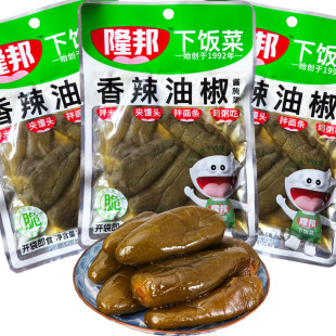 隆邦榨菜108g香辣油椒腌制辣椒油泡青椒下饭菜即食佐餐开味咸菜