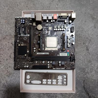 映泰B350 ET2主板+AMD5 1600U 支持AM4