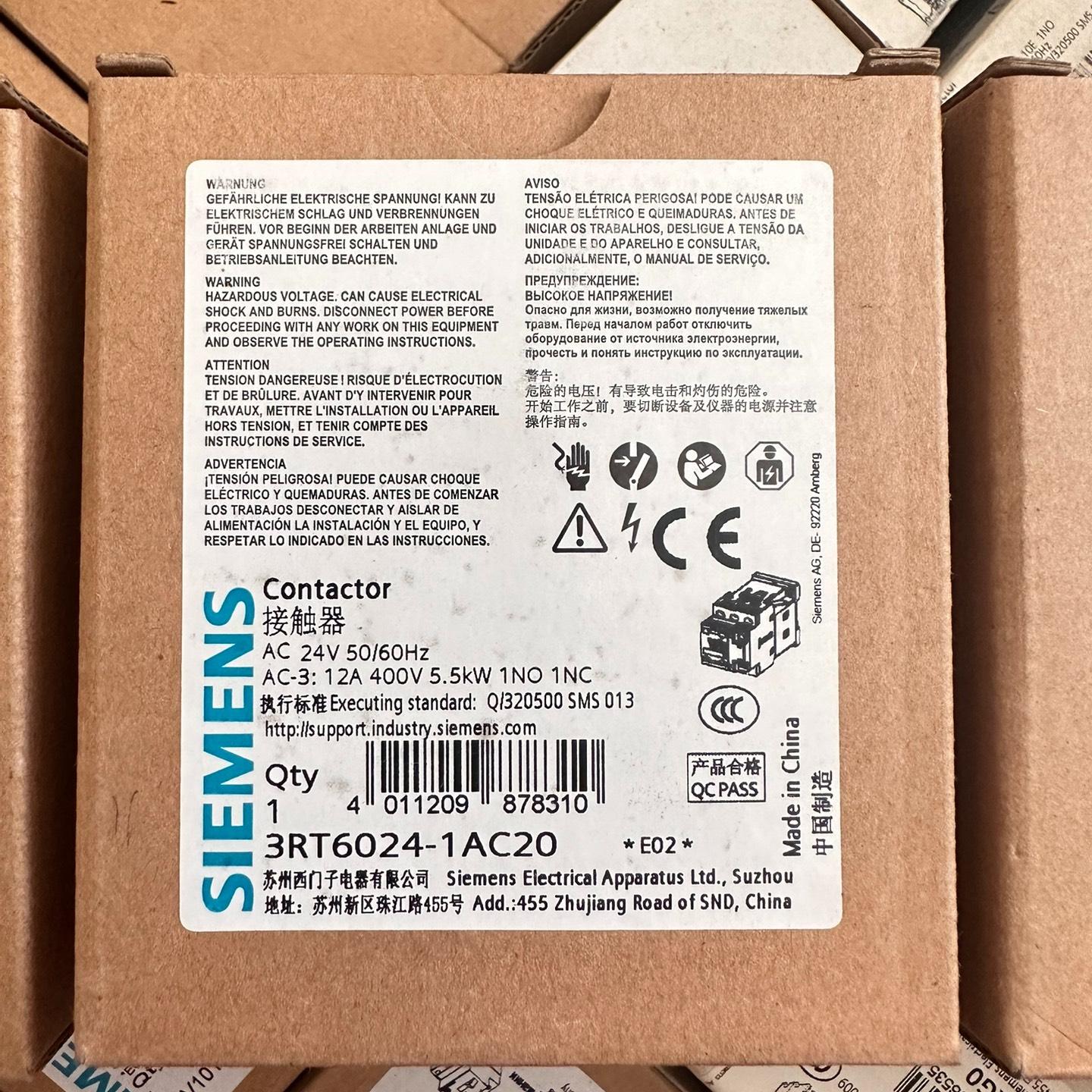 3RT6024-1AC20西门子接触器