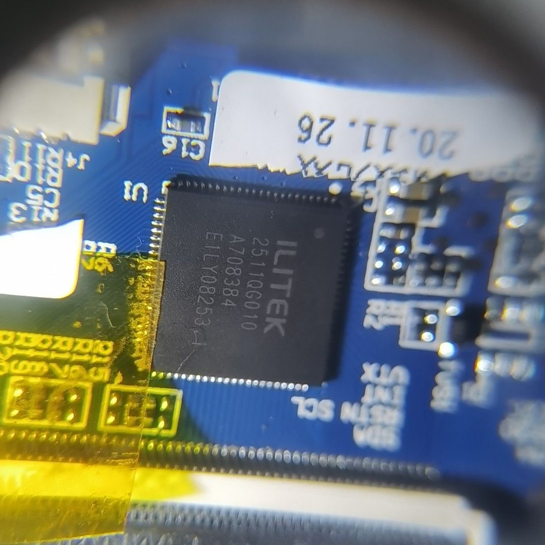触摸屏控制小板 芯片型号奕力2511QG010拆机 共17片