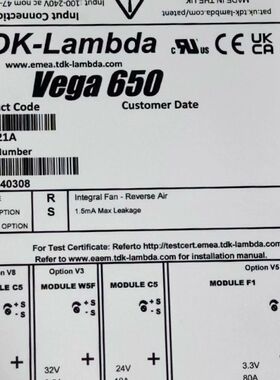 TDK-LAMBDA   Vega650  K60221A兰