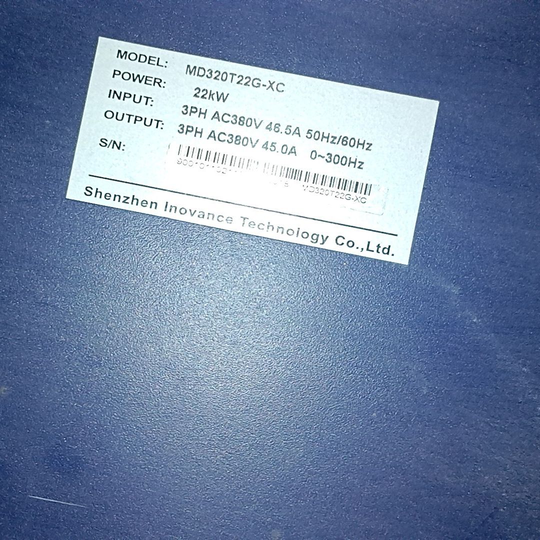 拆机汇川变频器MD320T22G－XC功能完好