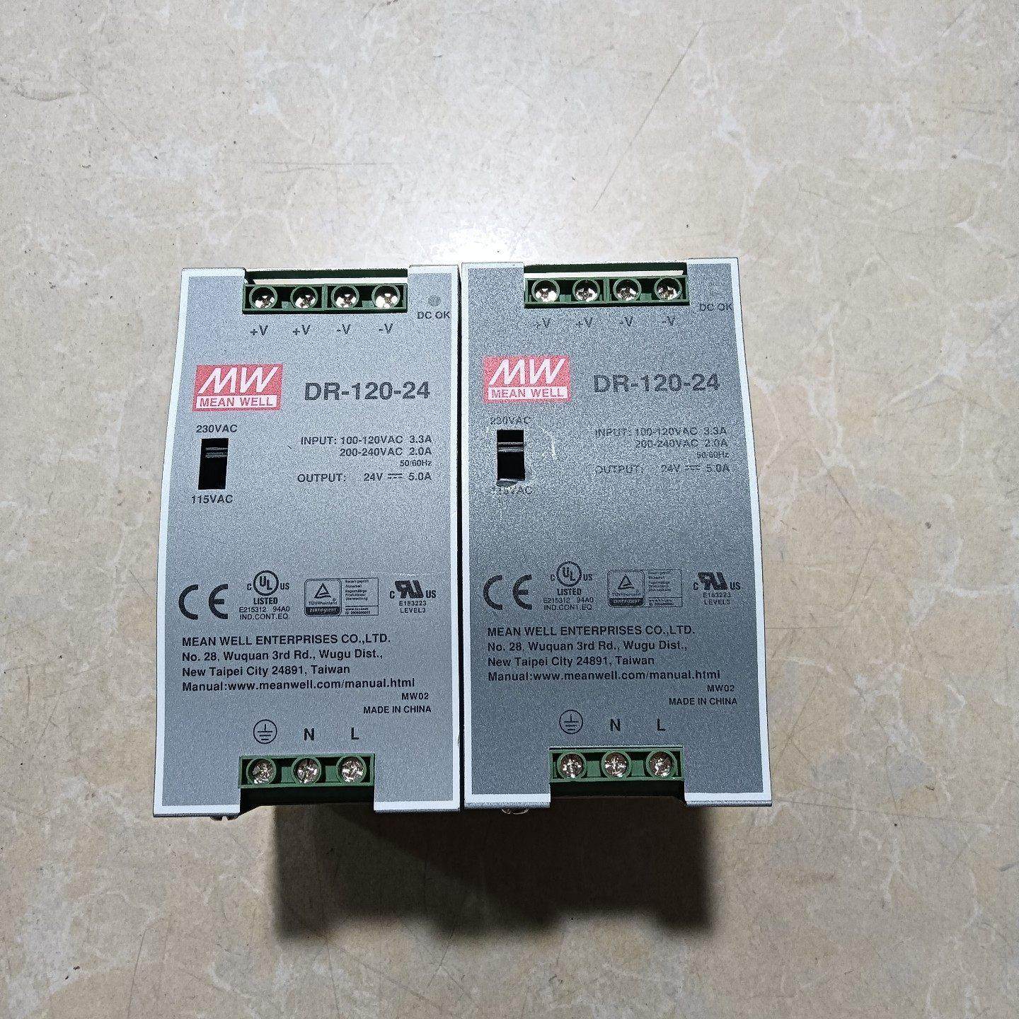 明纬DR-120-24导轨电源 几乎 无 需要的联系