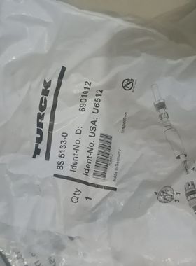 TURCK 图尔克连接器BS5133-0  三芯公连接器 还