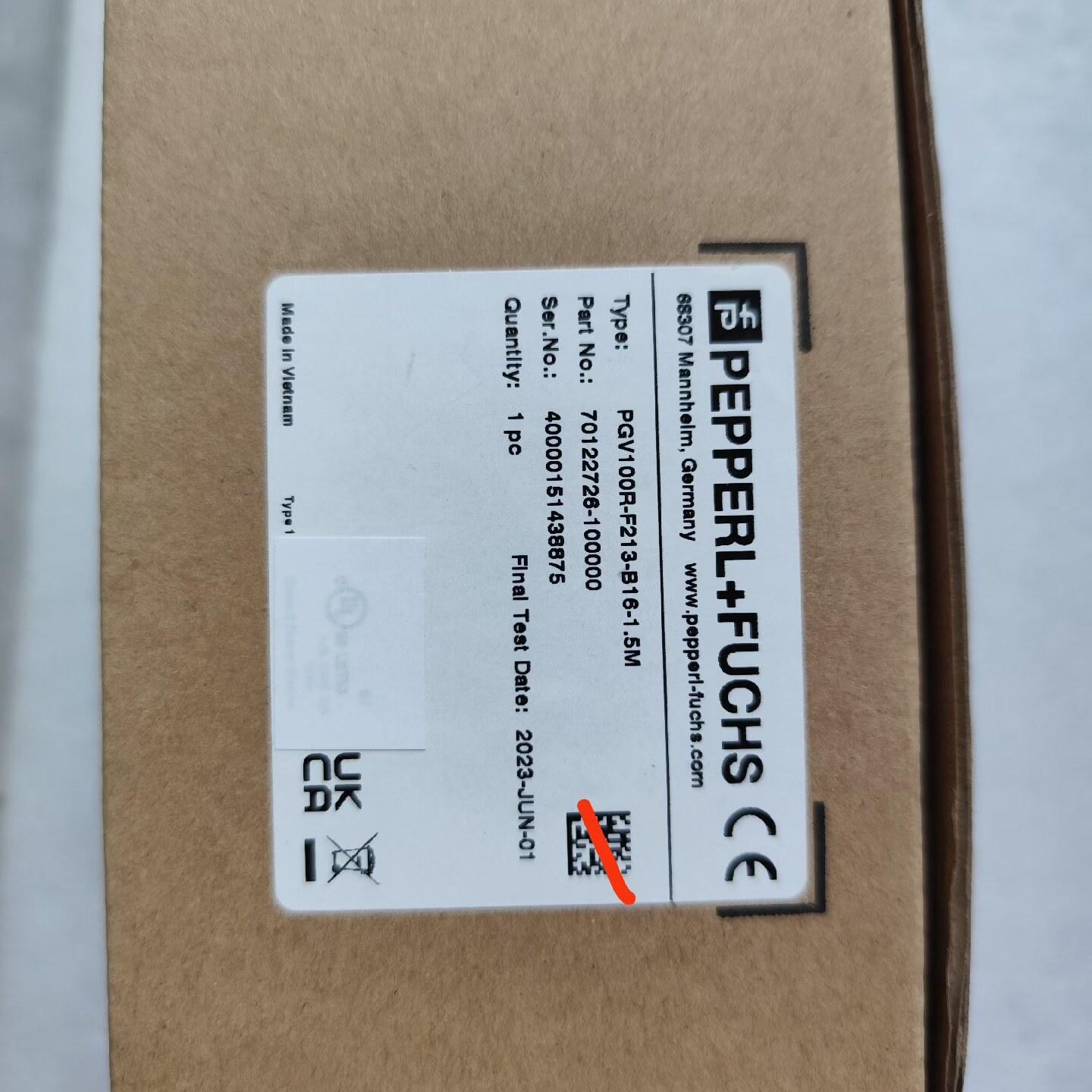 倍加福扫码器 PGV100R-F213-B16-1.5M 7