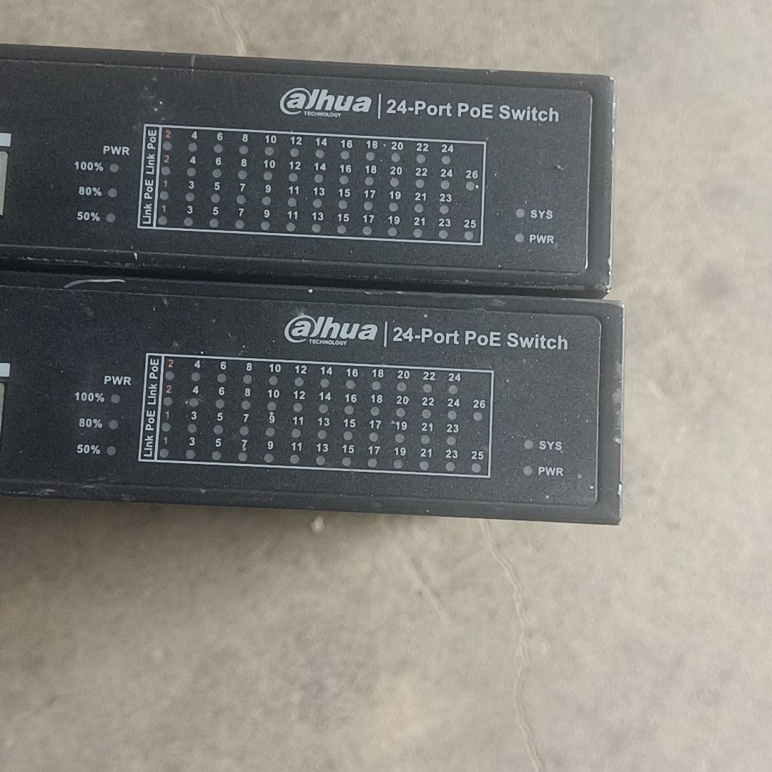 拆机原装大华监控POE交换机   24-Port POE S