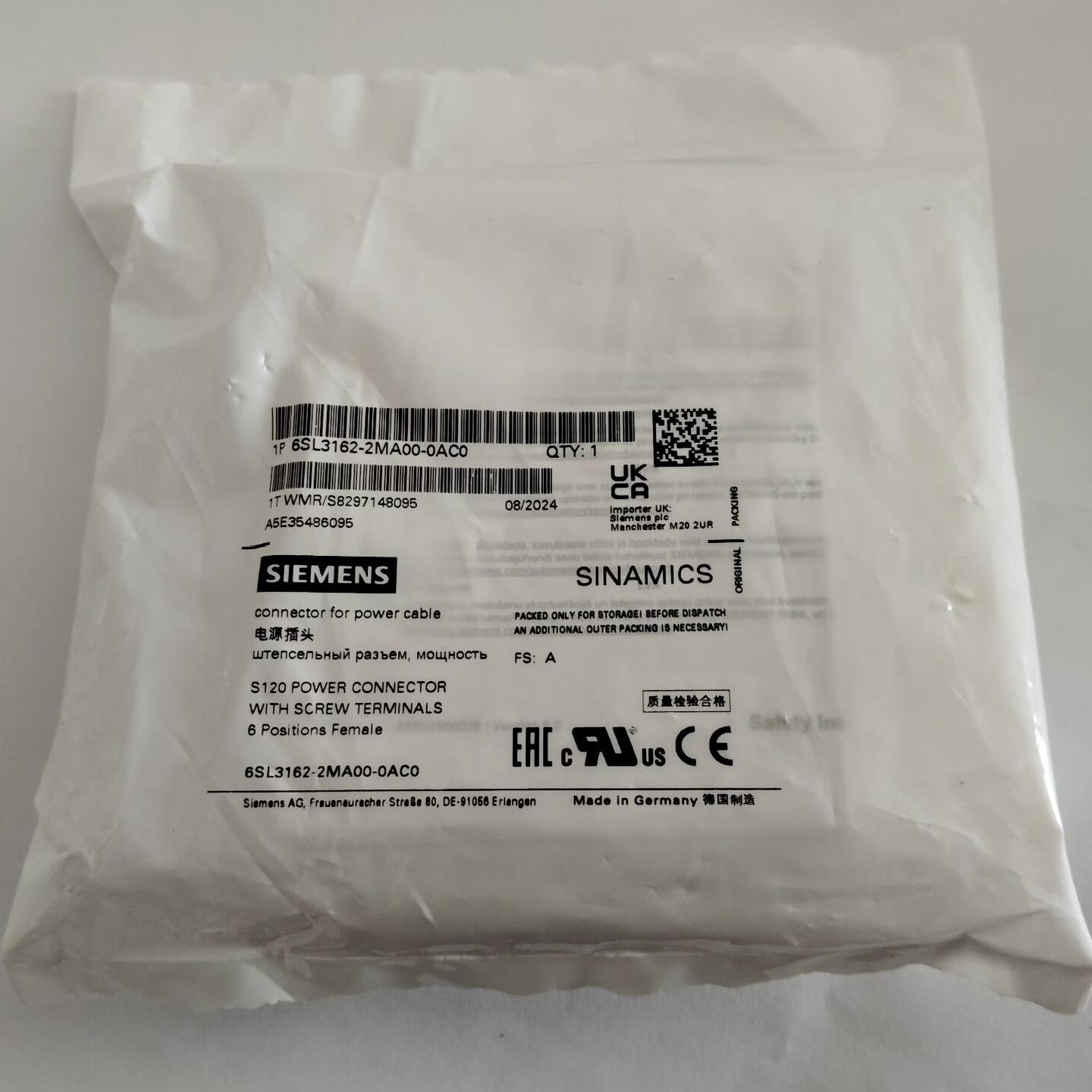 德国进口西门子6SL3162-2MA00-0AC0全新原装