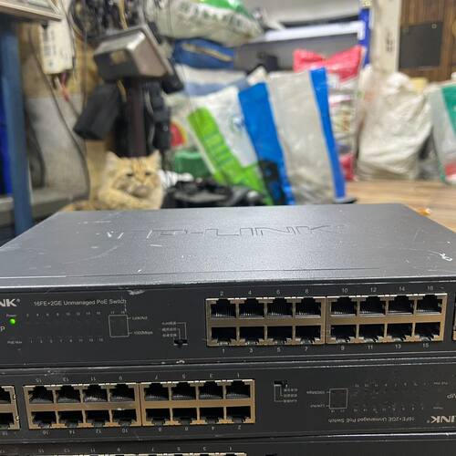TP-LINK TL-SL1218MP交换机 16口POE口