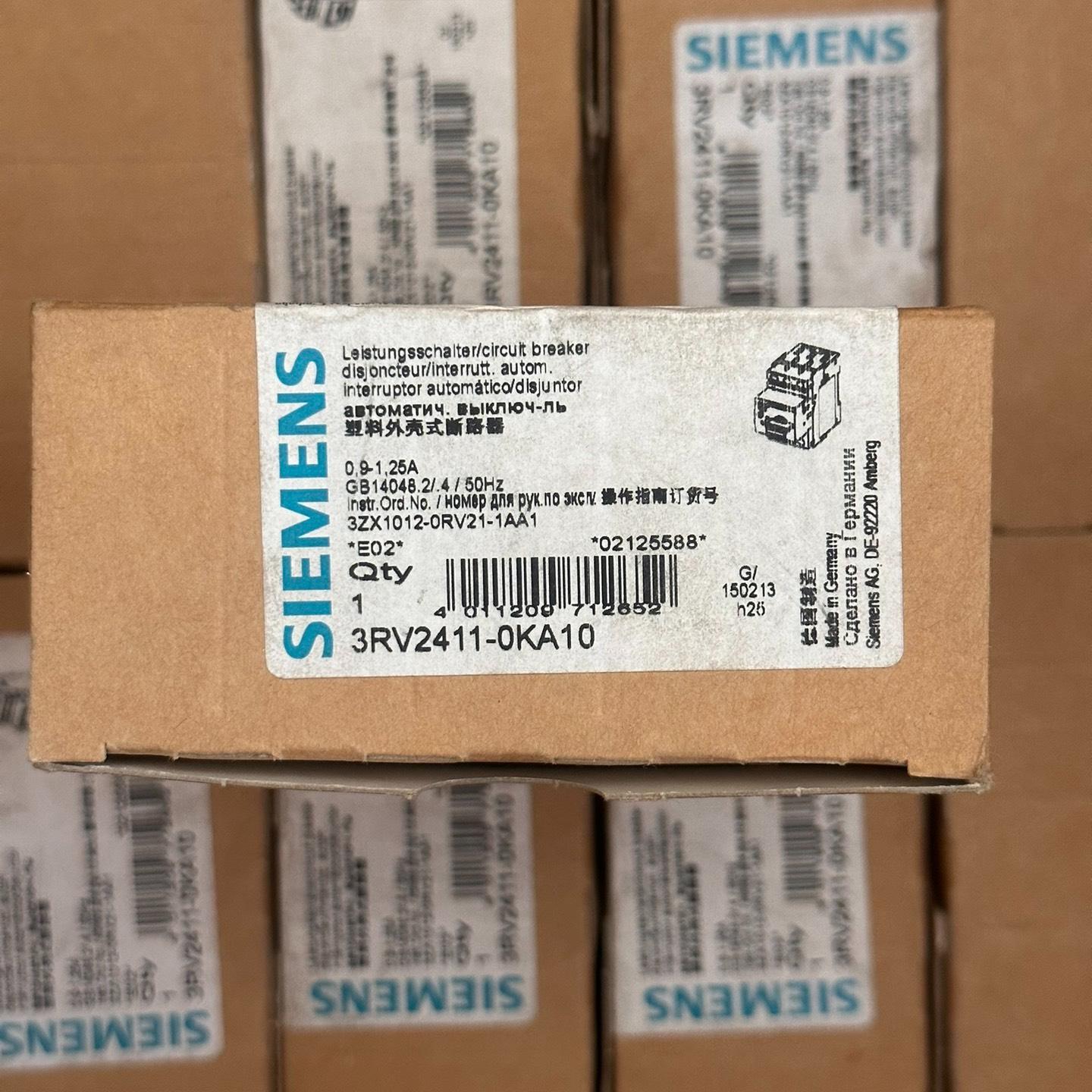 3RV2411-0KA10西门子断路器