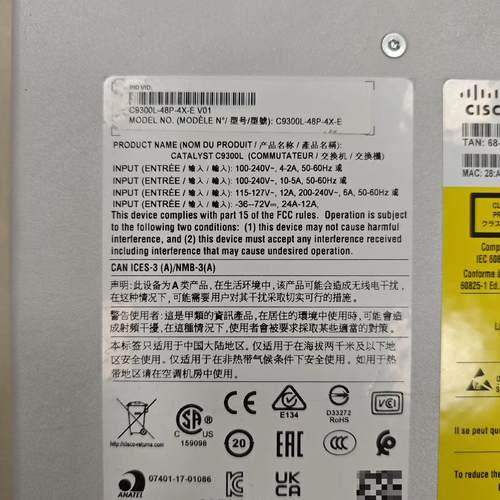 思科C9300L-48P-4X-E C9300L-48P-4