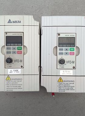 台达变频器0.75KW 380V VFD007M43B 现货