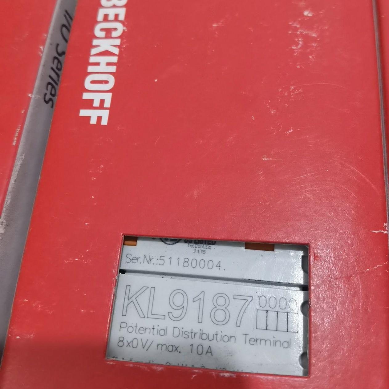 倍福原装正品 KL9187 8x0V/ max. 10A 潜