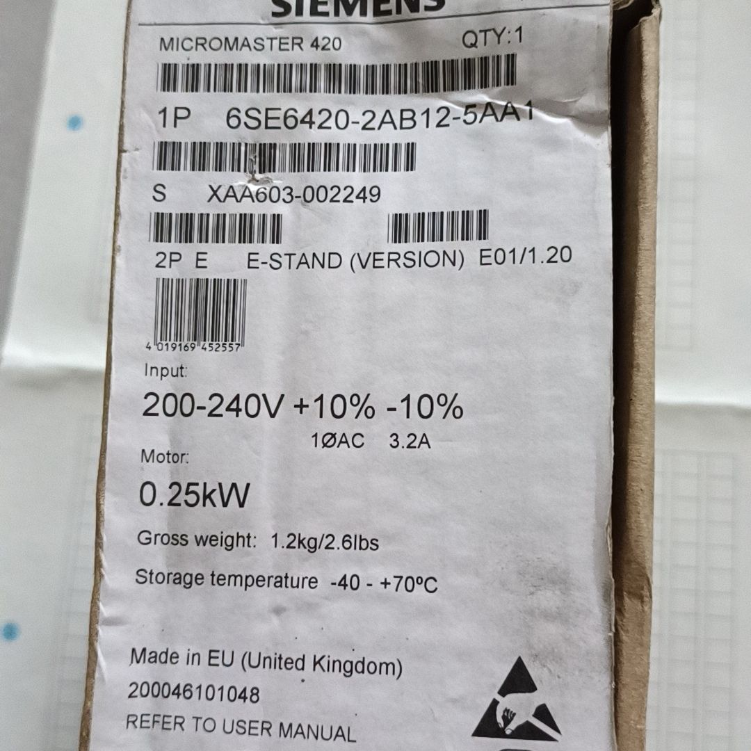 变频器 6SE6420-2AB12-5AA1