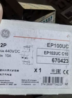 GE通用电气断路器EP100UC 2P规格 440V DC