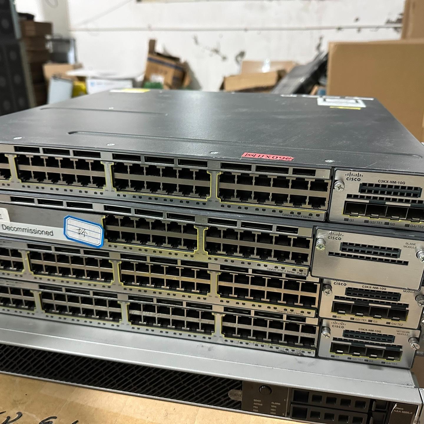 思科WS-C3750X-48T-S 千兆交换机测试好现货3台