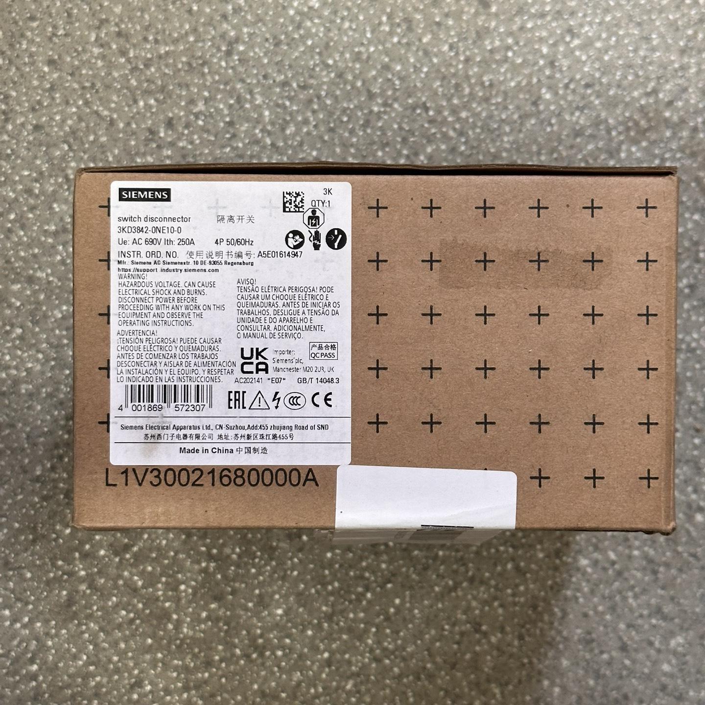 3KD3842-0NE10-0西门子隔离开关