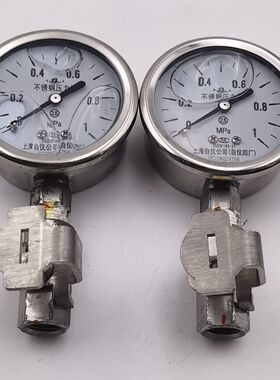 上海自仪不锈钢隔膜压力表2020F180-31 0-1MPA
