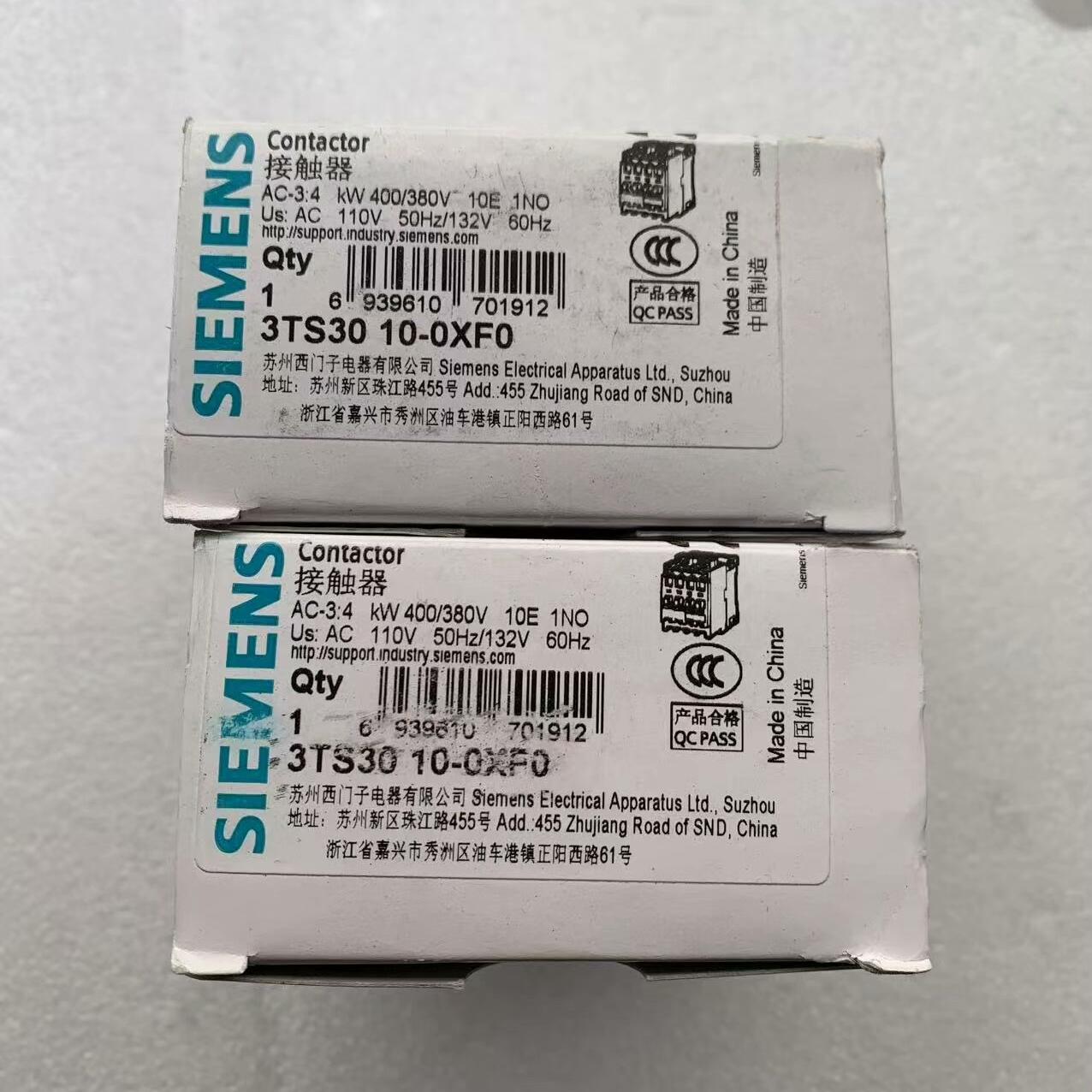 西门子交流接触器3TS30 10-0XFO