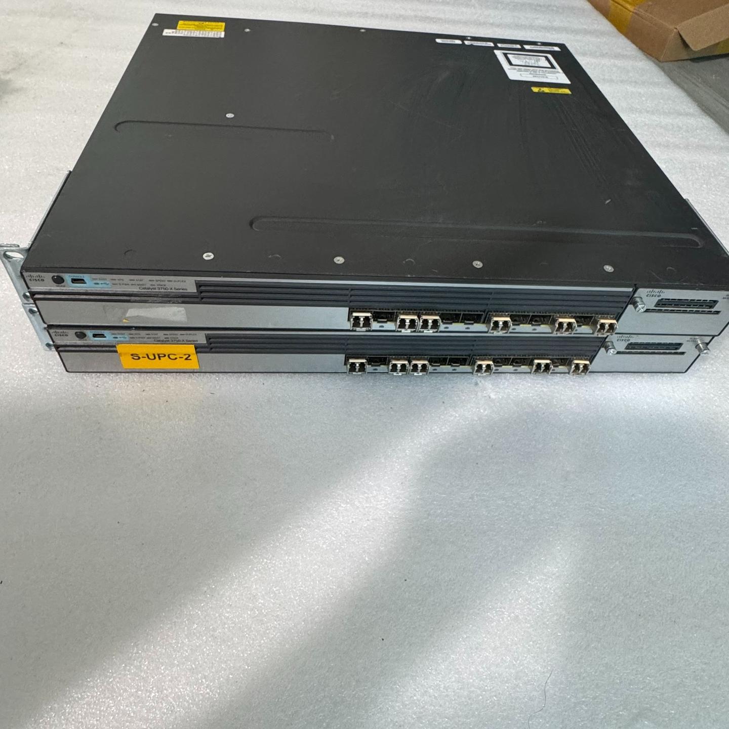 WS-C3750x-12s-s 思科交换机 现货2台 测试完
