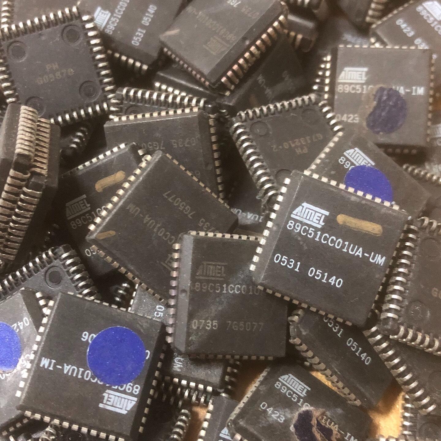 AT89C51CC01UA-IM 拆机芯片  一色漂