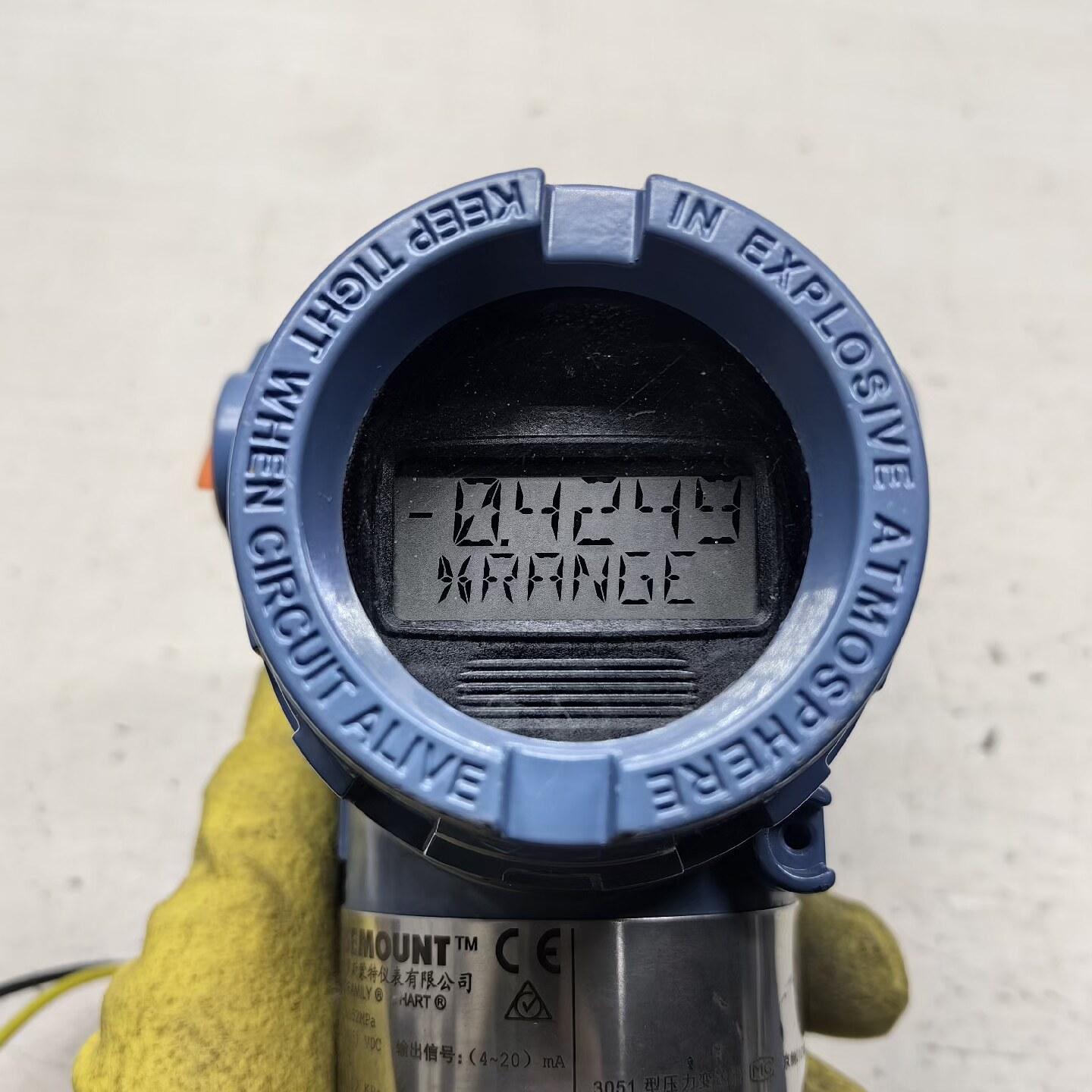 罗斯蒙特3051TG3A21AM5B压力变送器上电有显示膜片