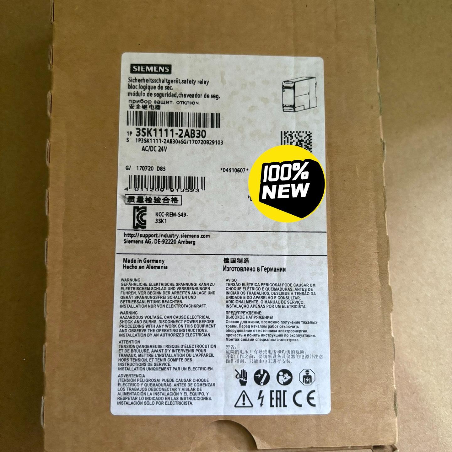 全新原装正品西门子安全继电器3SK1111-2AB30现货