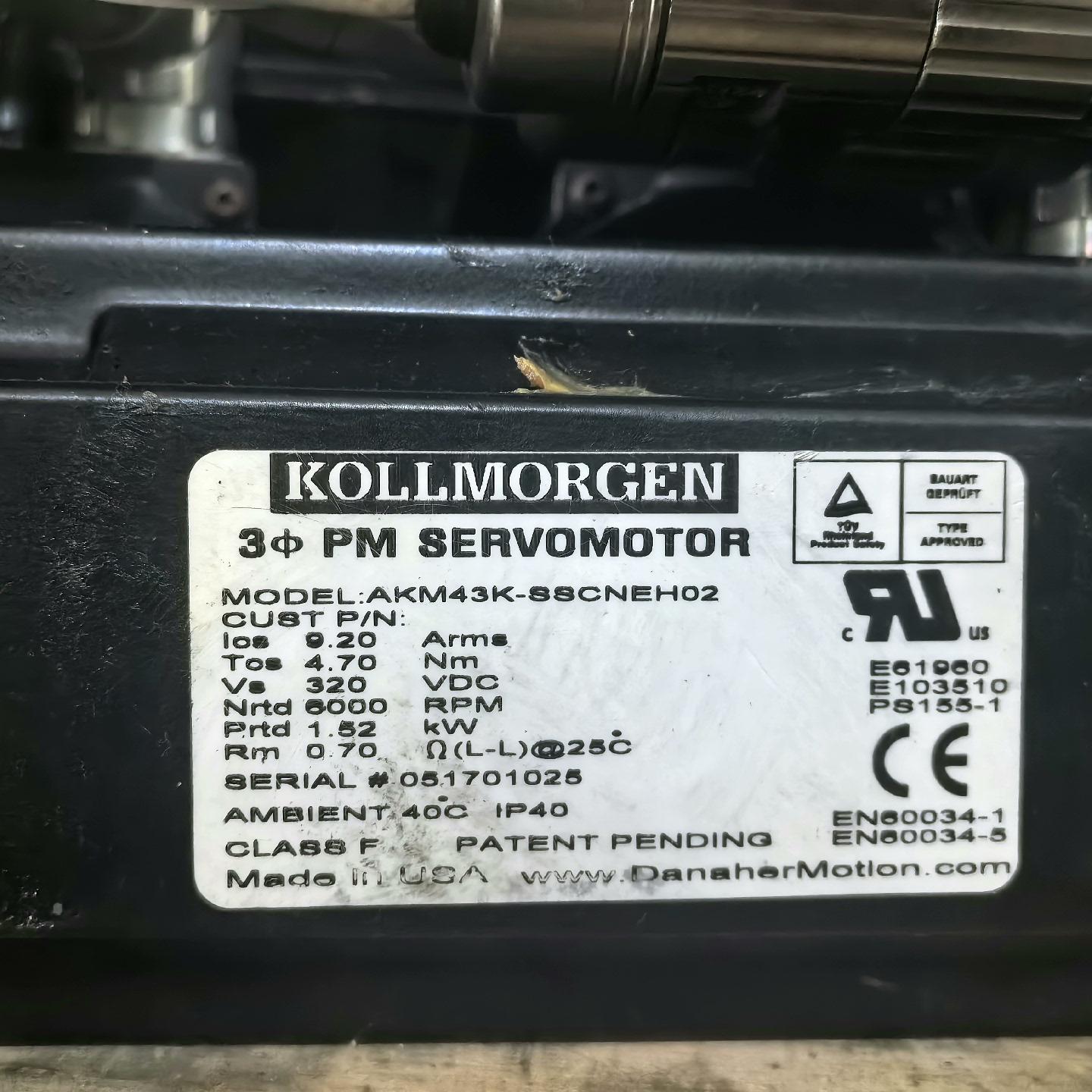 AKM43K-SSCNEH02科尔摩根伺服电机 现货实拍 功