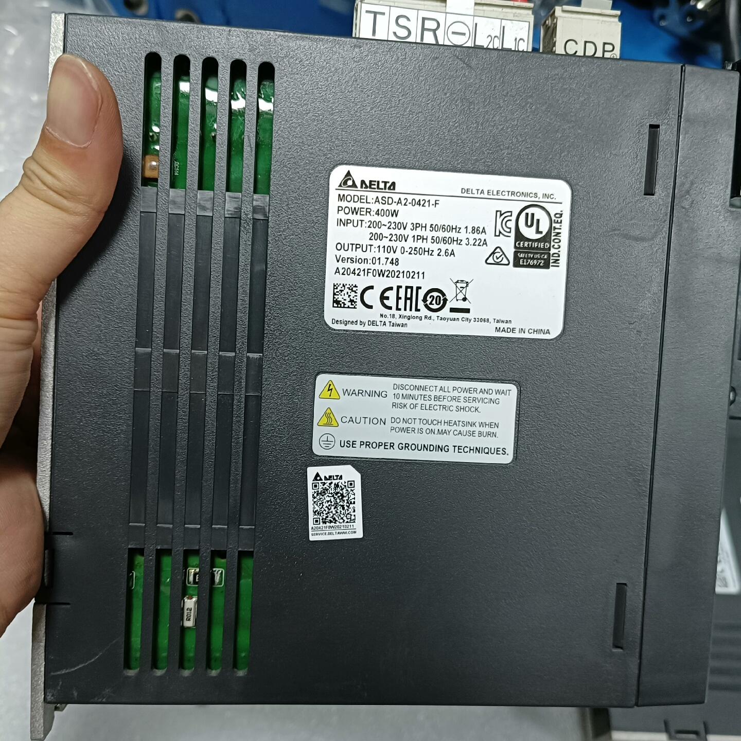 台达伺服A2驱动器ASD-A2-0421-F 拆机件 成