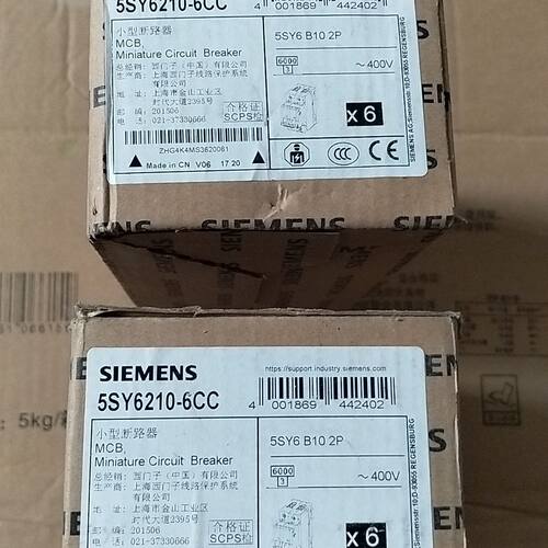 小型断路器  5SY6210-6CC   B10