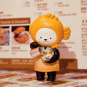 豆记茶餐厅手办摆件白熊百货商店
