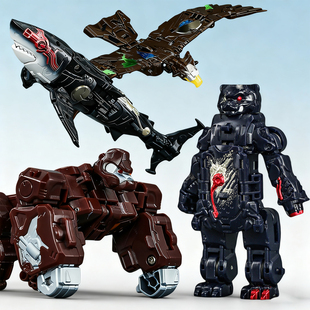 猛兽匣甩手盲盒变形方块系列解压玩具模型机甲手办礼物52toys限定