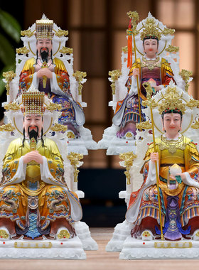 玉皇大帝王母娘娘真身像汉白玉供奉摆件瑶池圣母西王母精品佛像