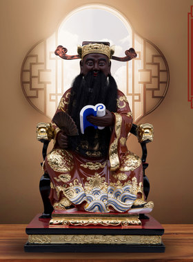 树脂神像护城庙工艺摆件
