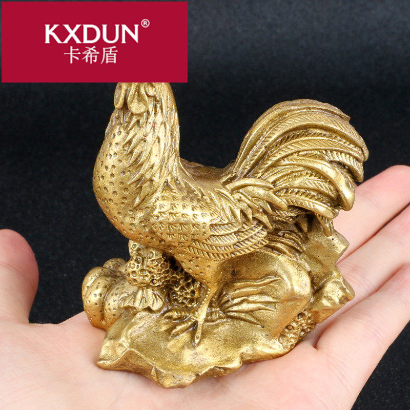 KXDUN/卡希盾生肖牛鸡吉祥物丹凤兰芝椒图送吉吉福添寿摆件gs1225