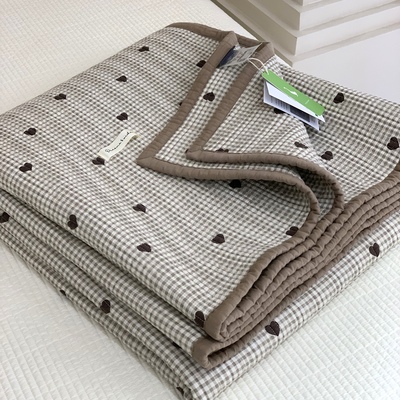 全棉砂洗床盖柔软榻榻米
