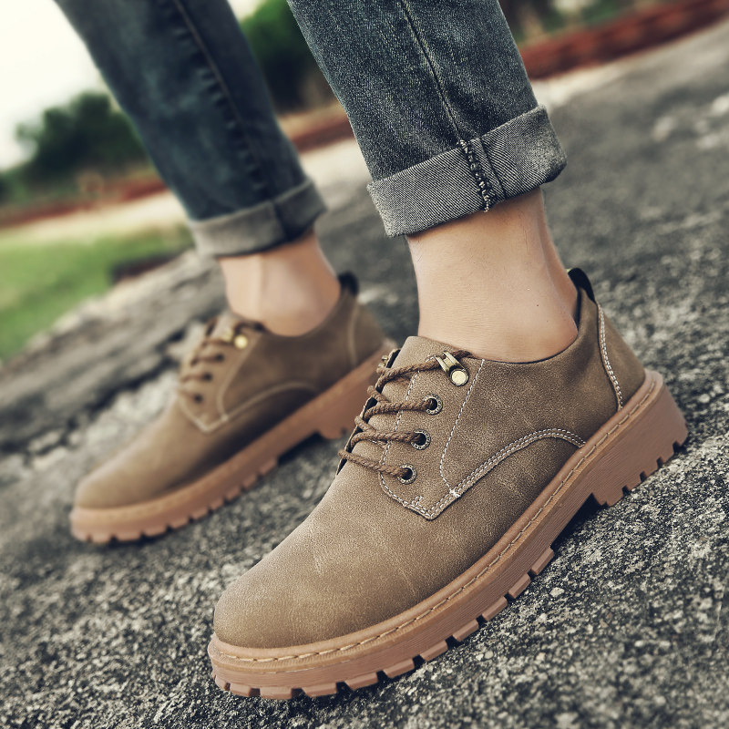 Riding boots British style Bootie work clothes Versatile leather shoes Trendy shoes Boots Men's Shoes Autumn Martinin the Men's Shoes, Boots  category - from Buy2taobao.com to provide professional Taobao agent buy service