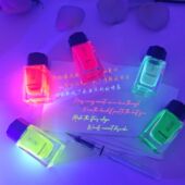 送紫光灯 荧光墨水隐形钢笔玻璃笔紫外线照射可发光非夜光防伪