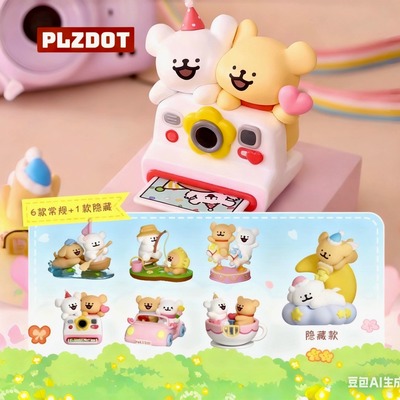 线条小狗盲盒欢乐郊游系列