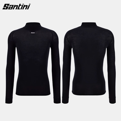SANTINI NEXT 2 SKIN男女款长袖冬季骑行保暖羊毛打底内衣 排汗衫