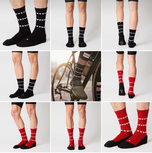 捏手指FINGERSCROSSED骑行袜 冬季MERINO美利奴加厚羊毛袜 运动袜