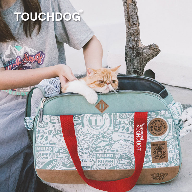 Touchcat涂鸦风宠物包猫咪用品手提猫包外出便携透气单肩双肩背包在类目 宠物/宠物食品及用品, 猫/狗日用品, 背包/箱包中 - 来自Buy2taobao.com提供专业的淘宝代购服务