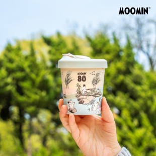 芬兰姆明便携随手吸管杯咖啡杯 隔热防烫moomin杯水杯学生500ml