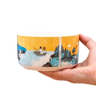 姆明午餐盒 陶瓷饭盒可加热冷藏冷餐盒 保鲜盒冰箱防串味