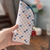 枫外 枫外手工设计太阳眼镜袋墨镜包和风系 近视眼镜收纳袋